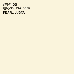 #F9F4DB - Pearl Lusta Color Image